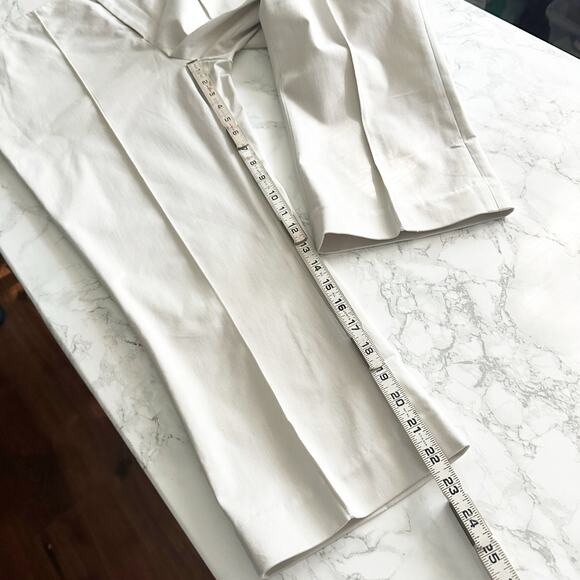 NBD Revolve Bone Color Front Pleat Capri Pants Women’s Size Medium - Picture 10 of 12